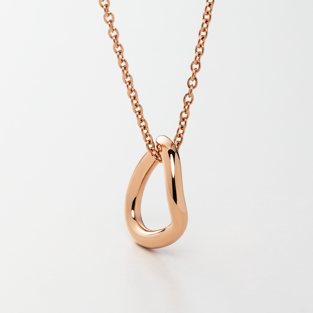 Waves Mono Halskette Roségold