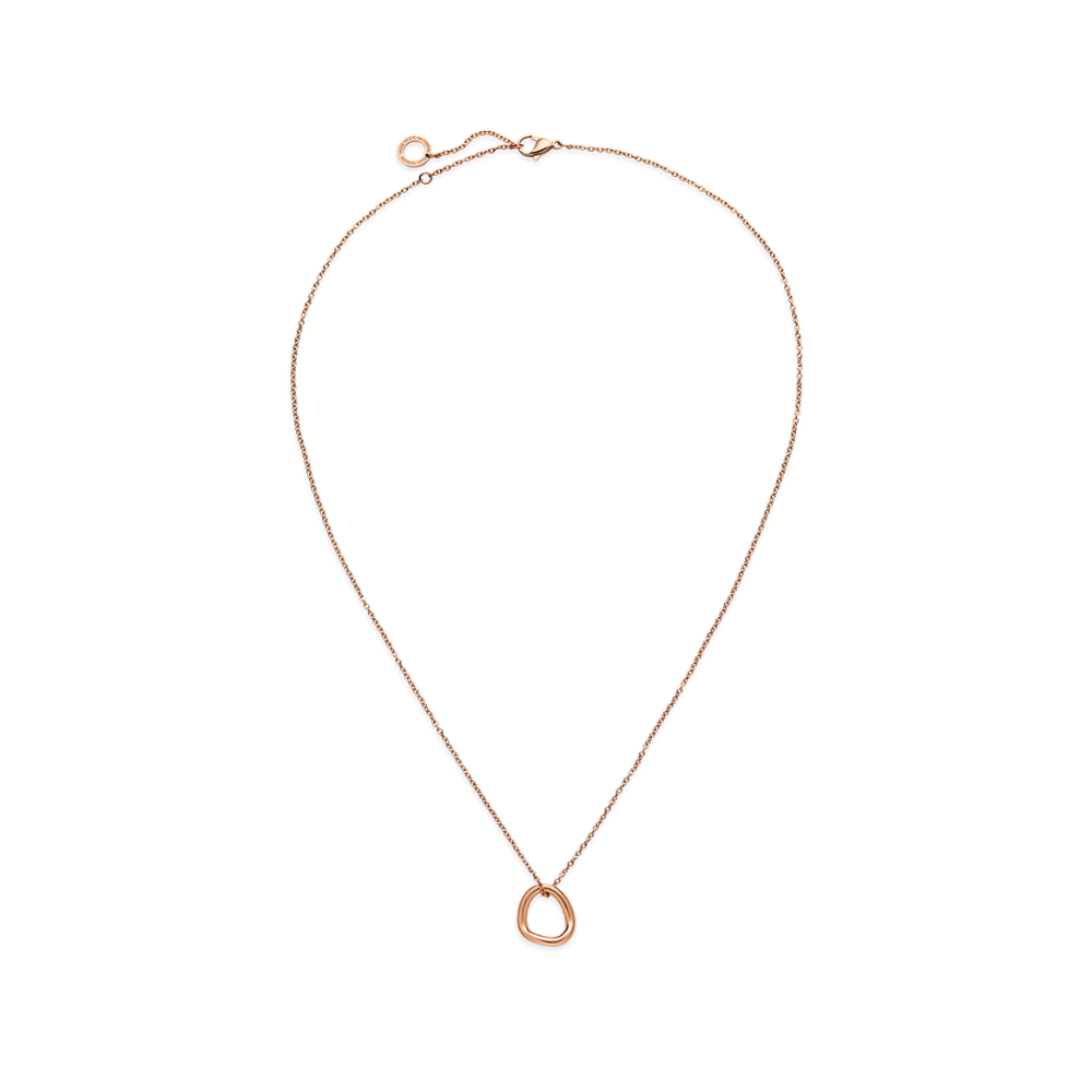 Waves Mono Halskette Roségold