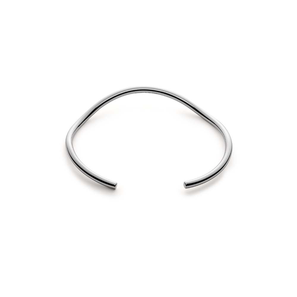 Waves Armreif Silber