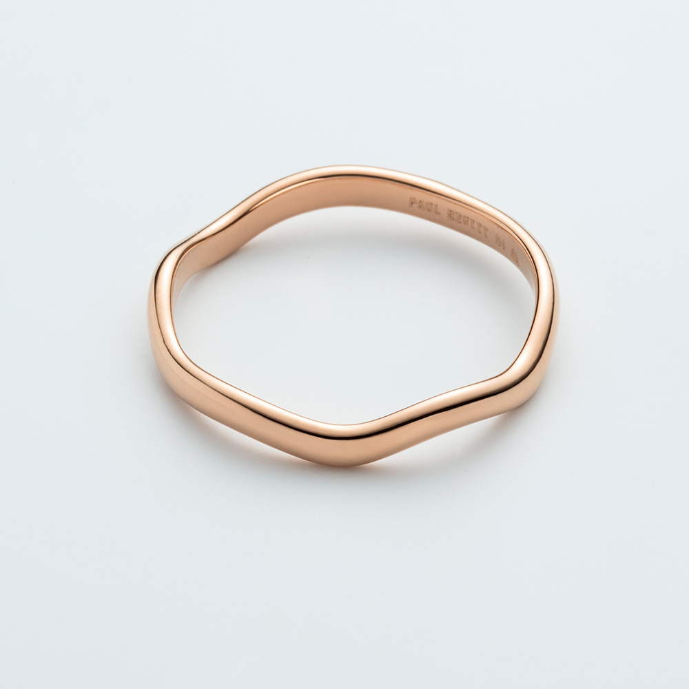 Waves Mono Ring Roségold