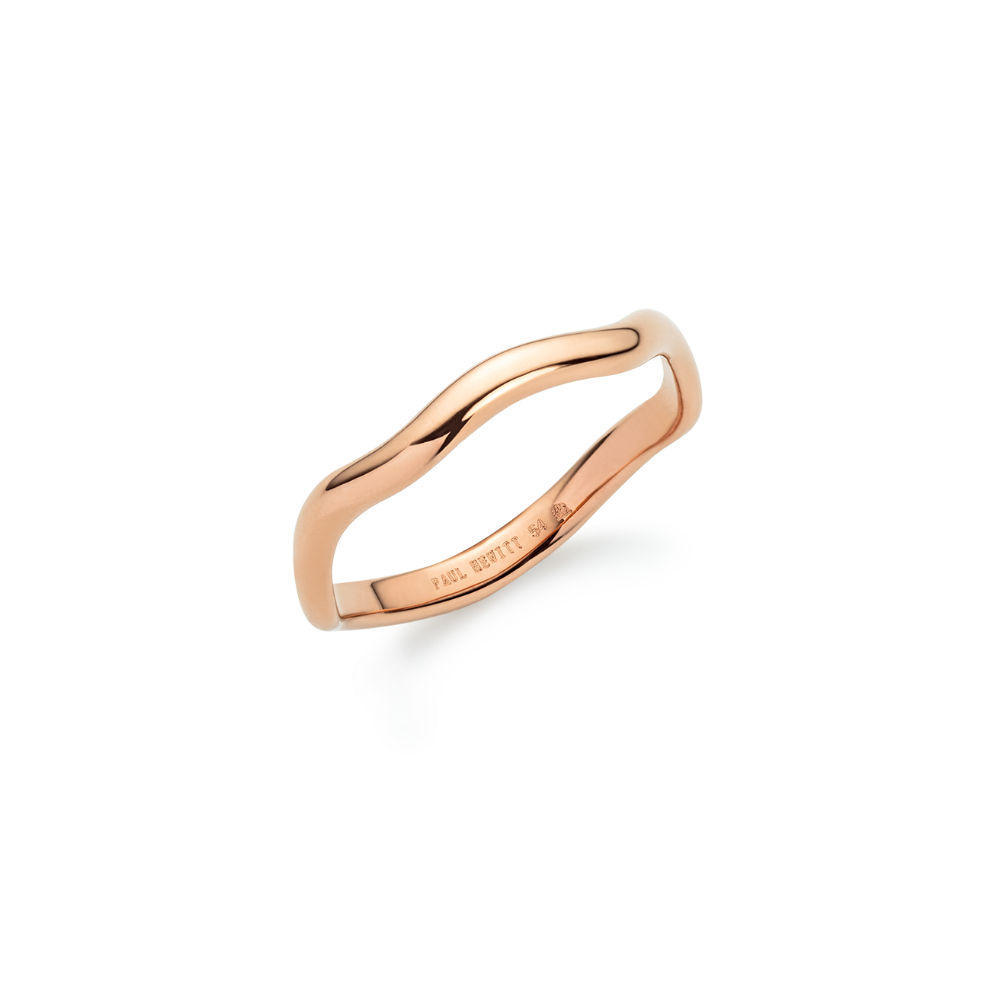 Waves Mono Ring Roségold