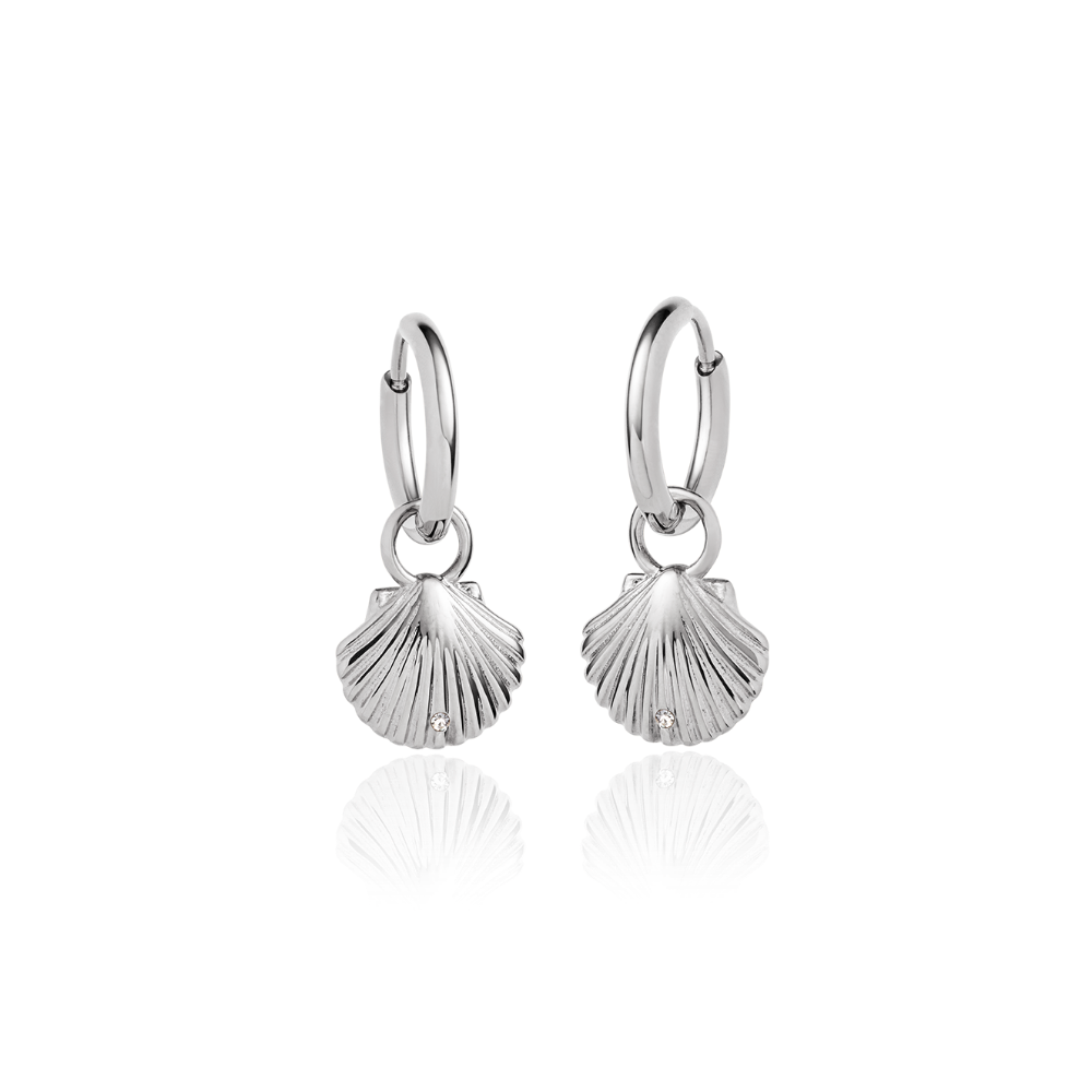 Paul Hewitt Scallop Ohrring Silber