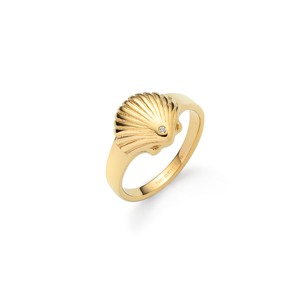 Paul Hewitt Scallop Ring Gold