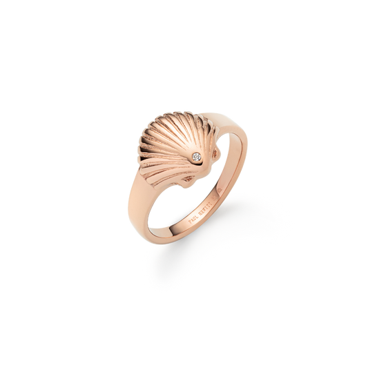 Scallop Ring Rose Gold