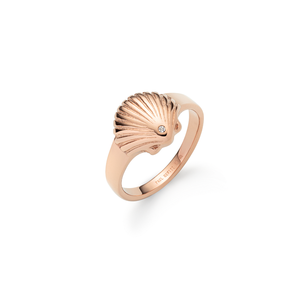 Scallop Ring Roségold