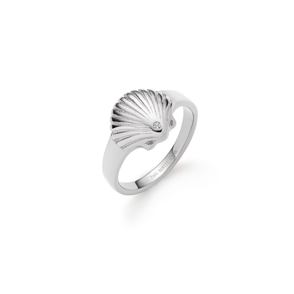 Paul Hewitt Scallop Ring Silber