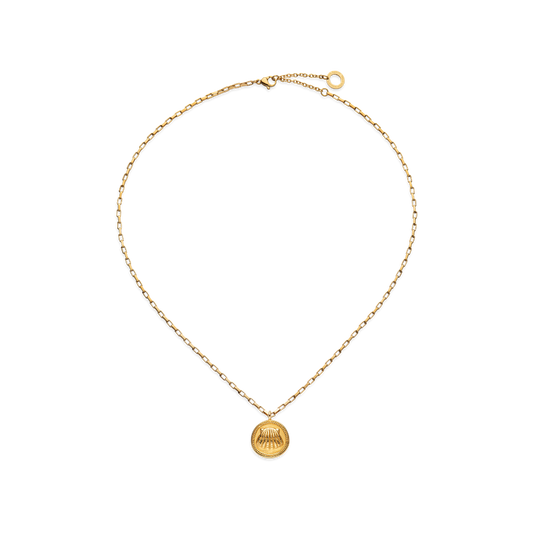 Scallop Necklace Gold