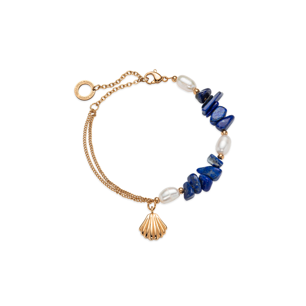 Paul Hewitt Scallop Stone Armkette Roségold