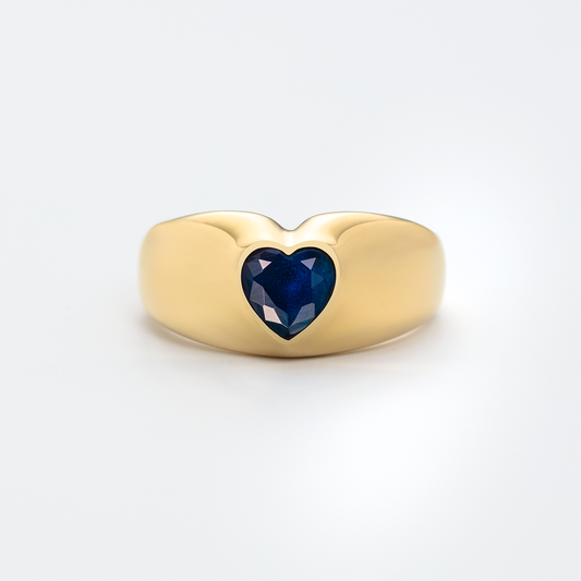 Bold Heart Bague Or