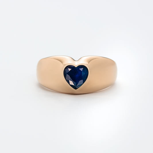 Bold Heart Ring Roségold