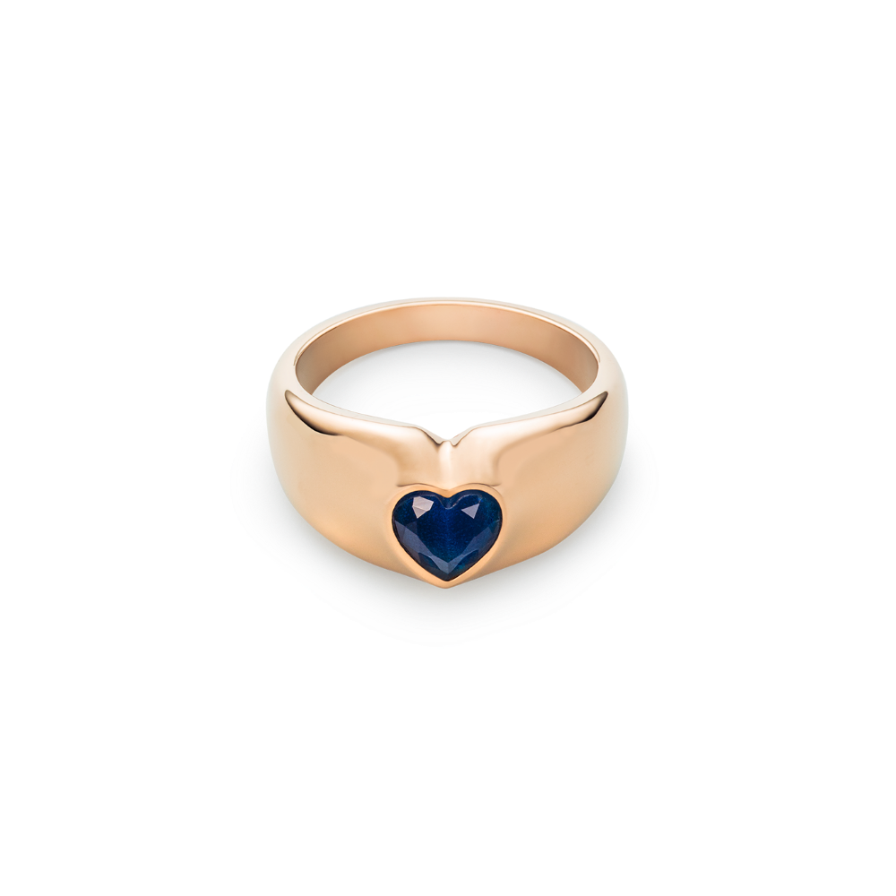 Bold Heart Ring Roségold