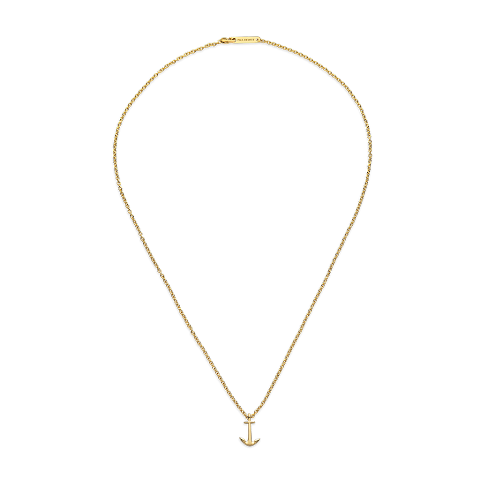 Men's Anchor Halskette Gold