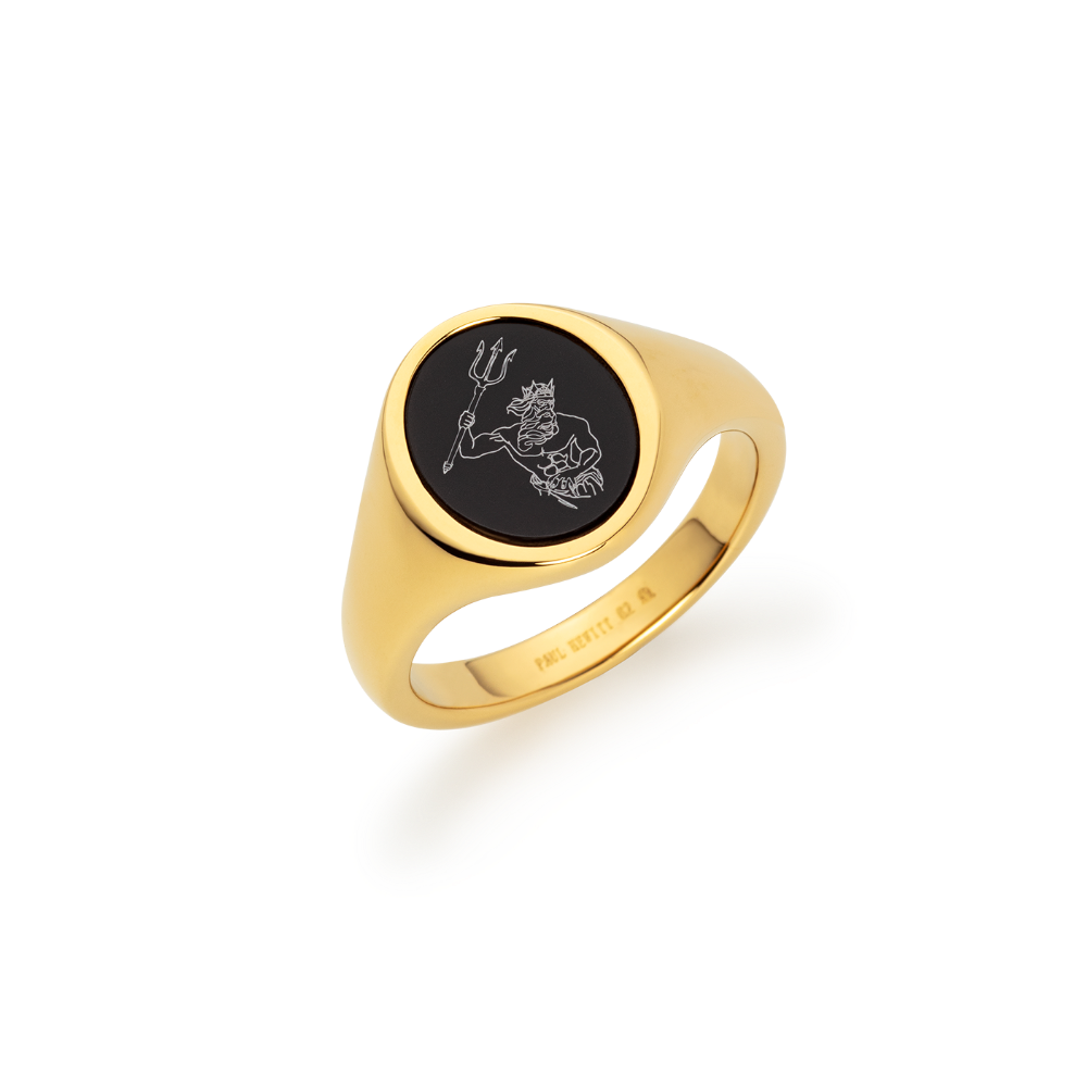 Men's Poseidon Ring Gold