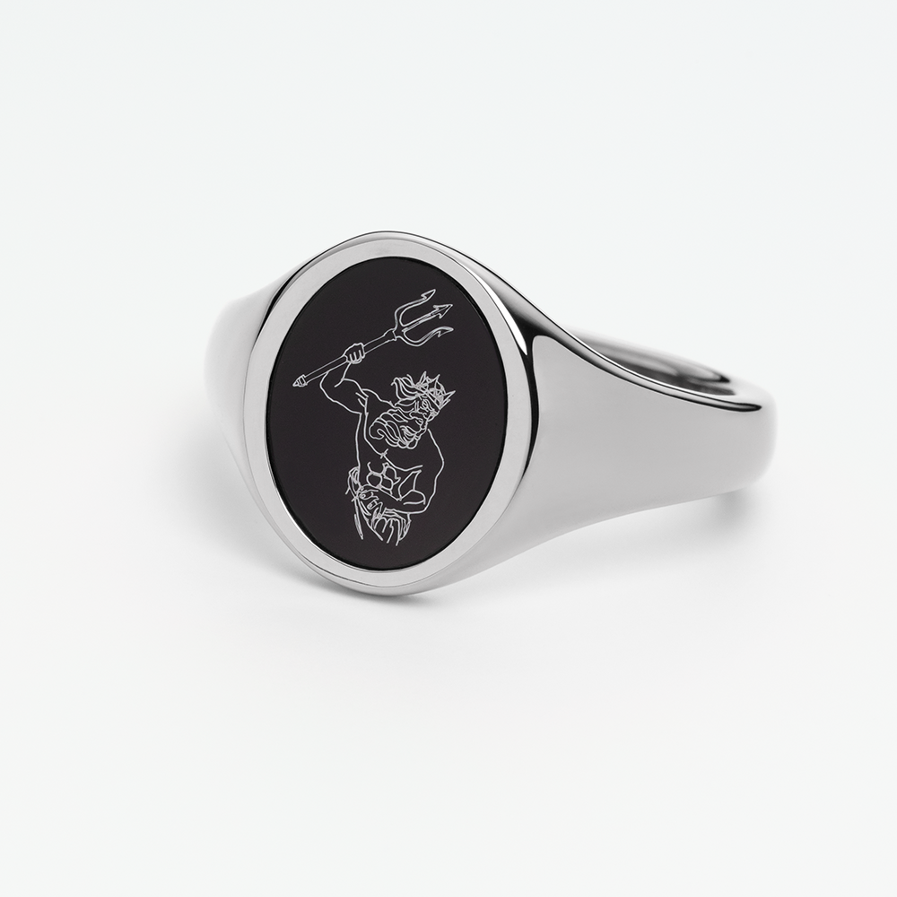 Men's Poseidon Ring Silber