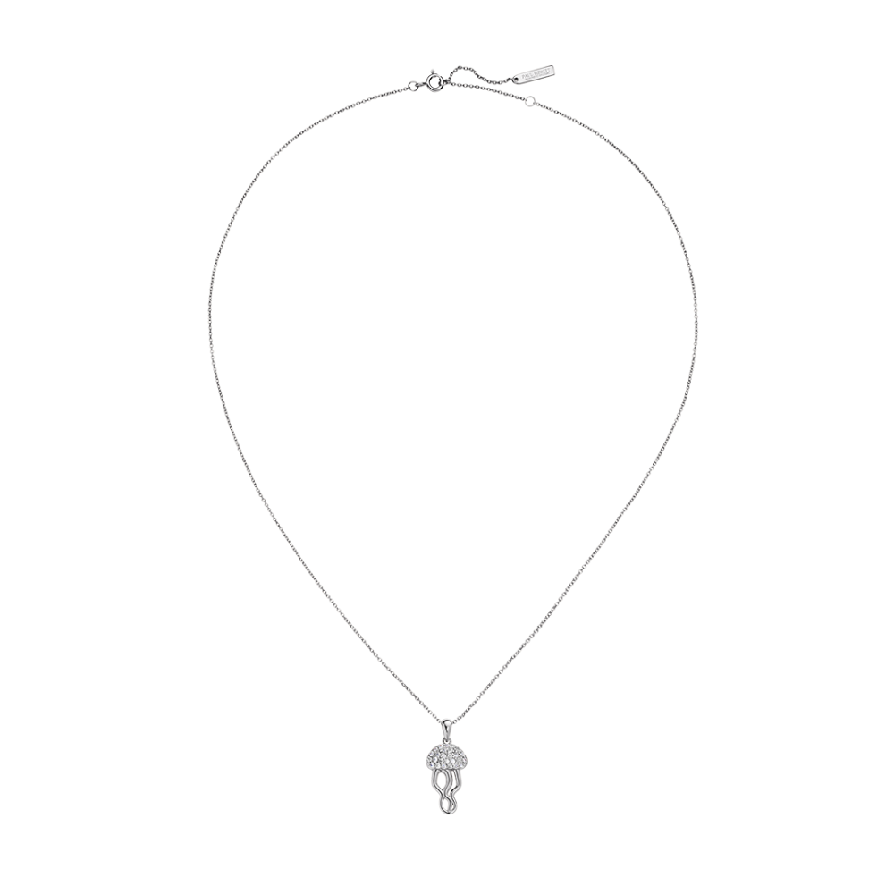 Jellyfish Halskette pure silver