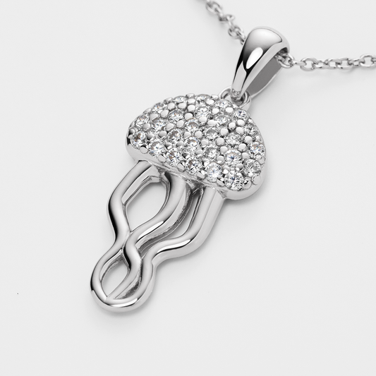 Jellyfish Collier pure silver