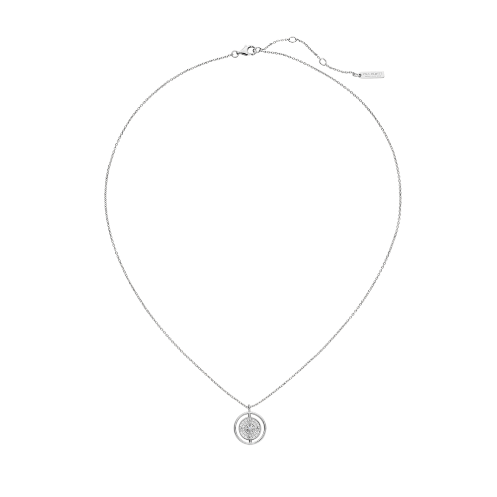 Windrose Twister Necklace Silver