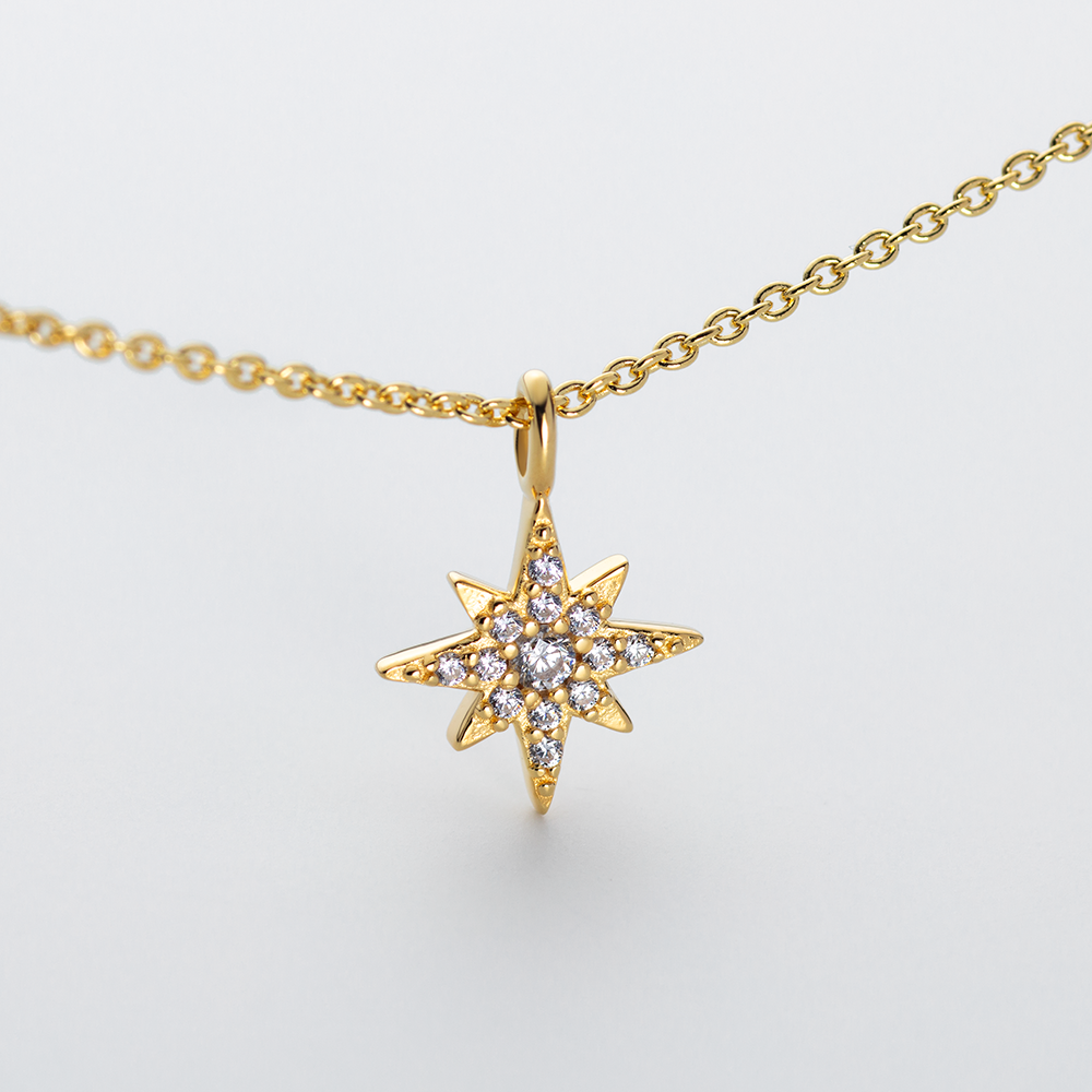 Windrose Mono Halskette Gold