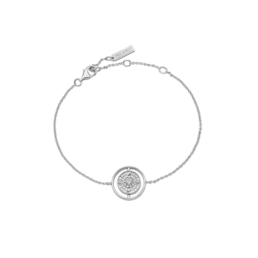 Windrose Twister Armkette Silber