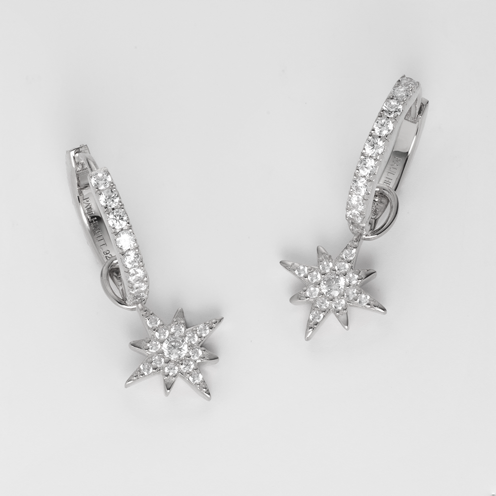 Windrose Hoops Silber