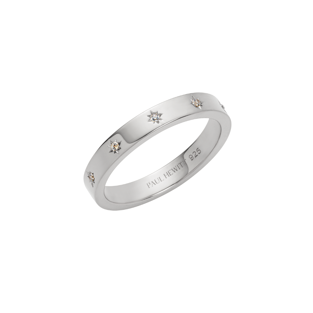 Windrose Intuition Ring Silber