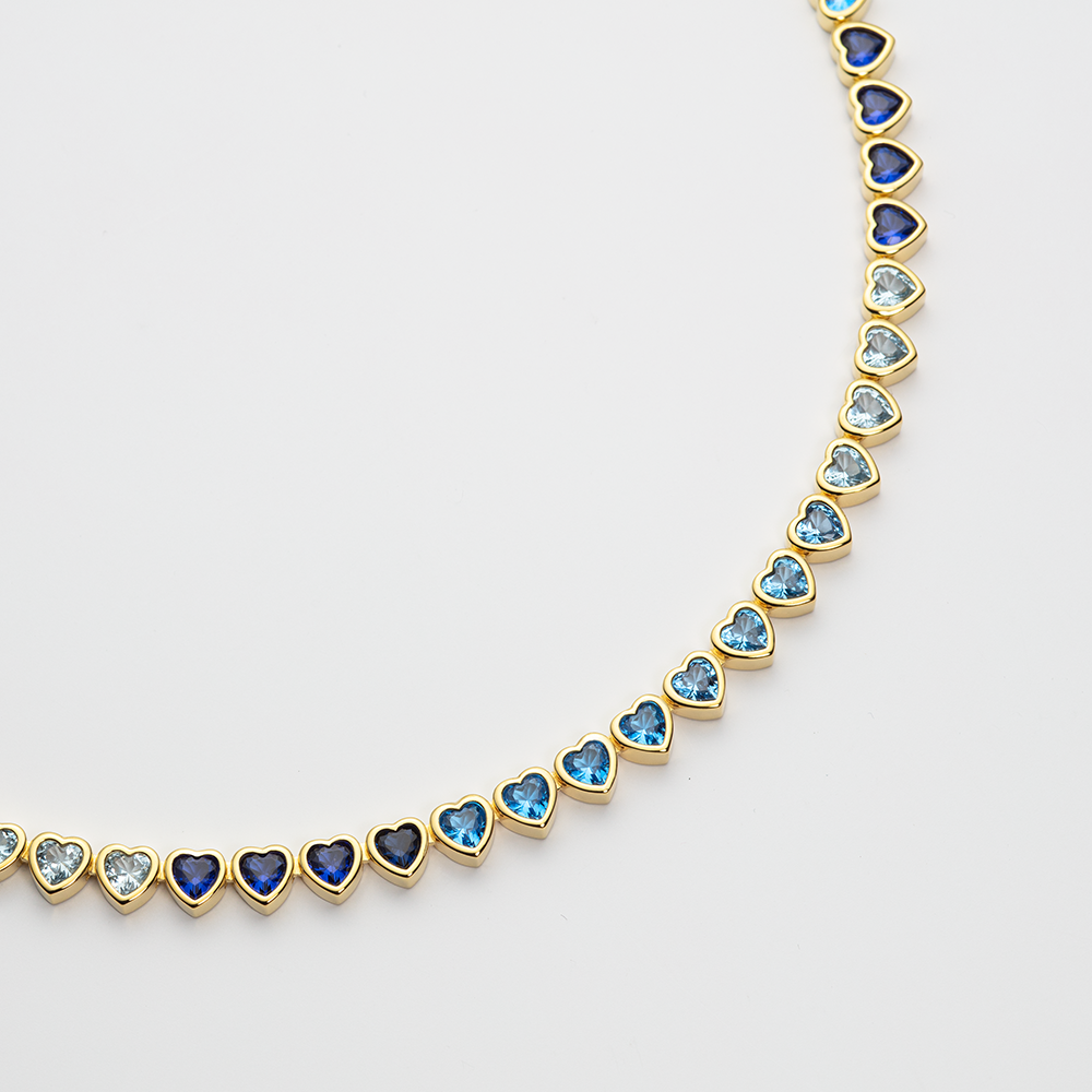 Heart of the Sea Rainbow Halskette Gold