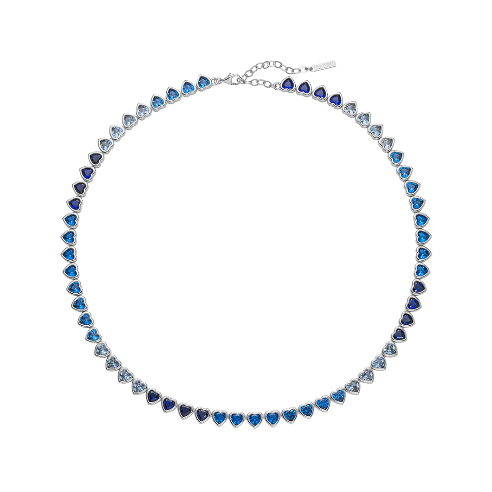 Heart of the Sea Rainbow Halskette Silber