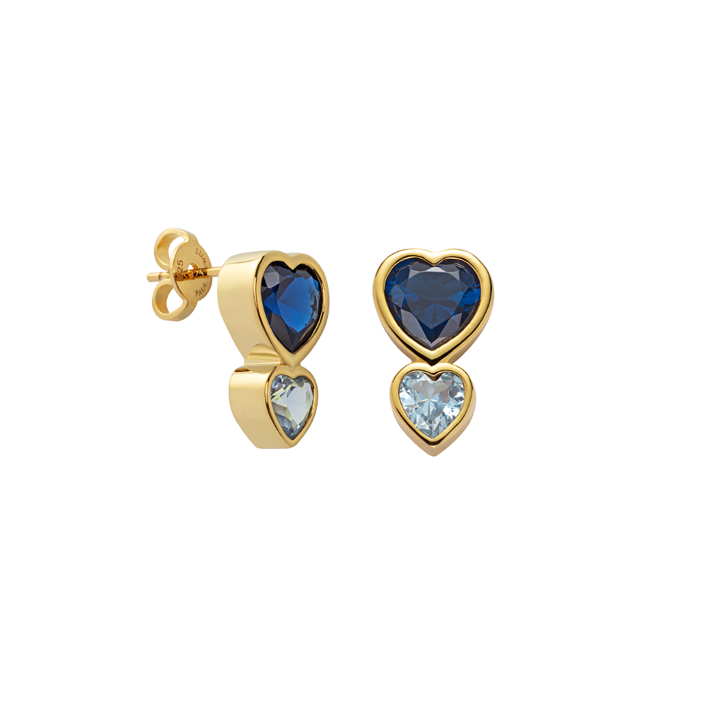 Heart of the Sea Rainbow Ohrring Gold