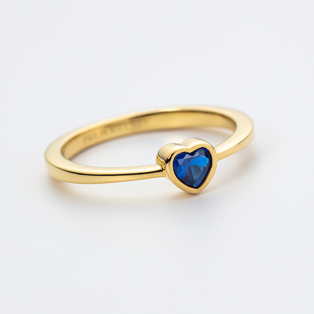 Heart of the Sea Mono Ring Gold