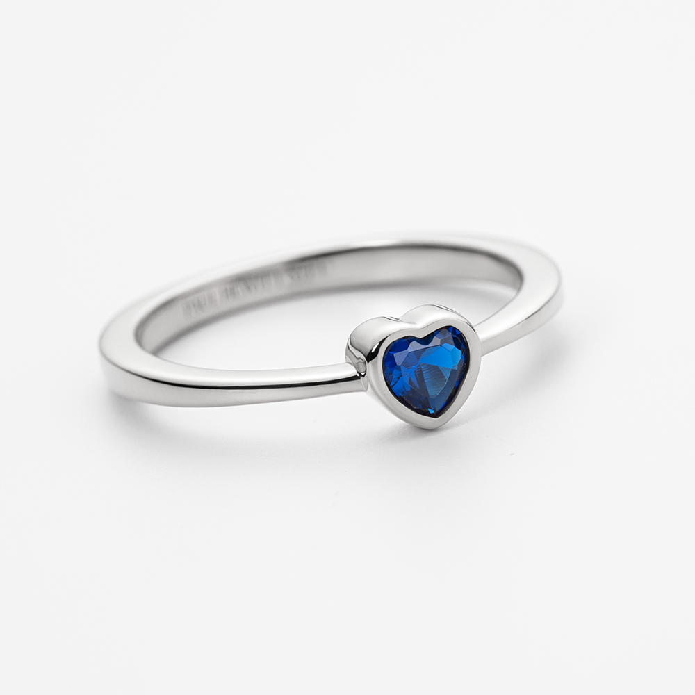 Heart of the Sea Mono Ring Silber