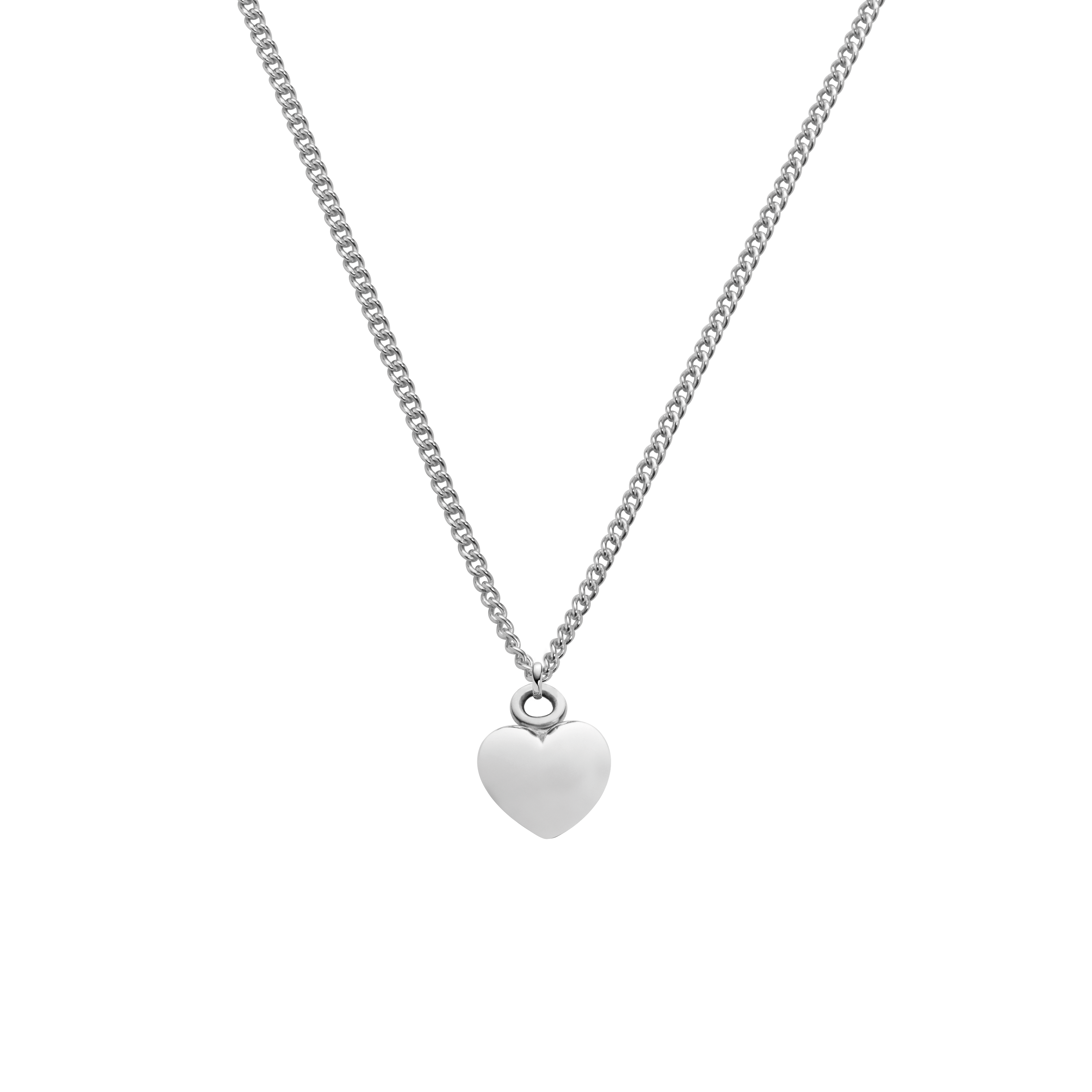 Ocean Heart Halskette Silber