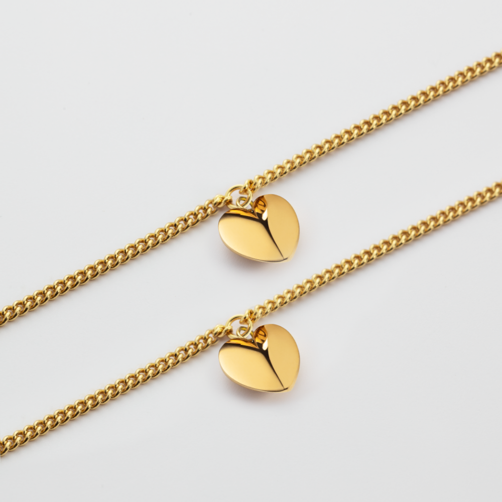 Ocean Heart Mama Set Gold