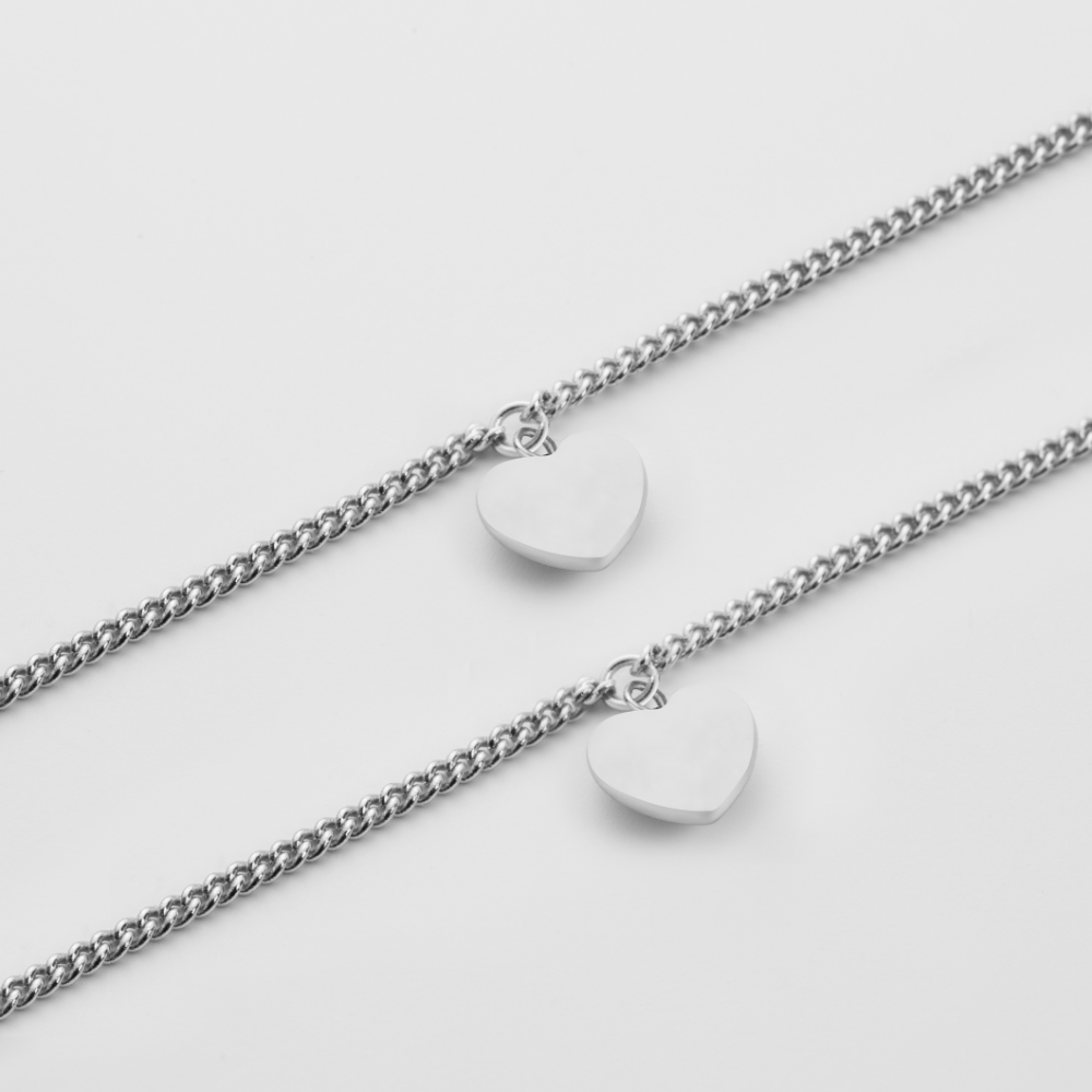 Ocean Heart Mama Set Silber