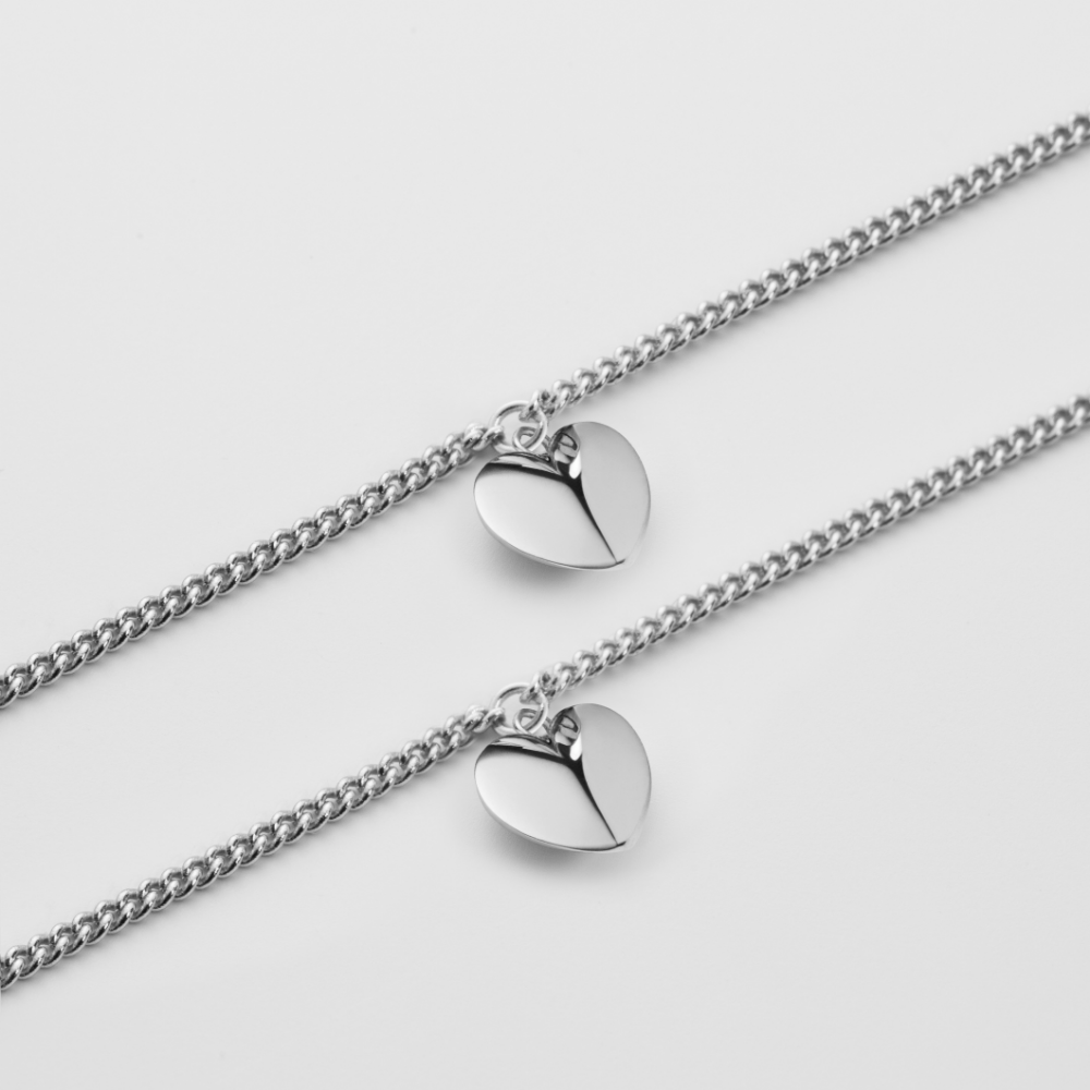 Ocean Heart Mama Set Silber