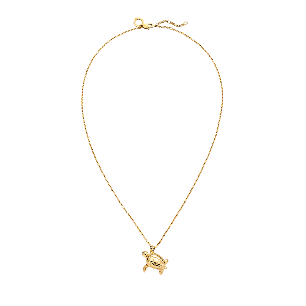 Turtle Big Necklace Gold