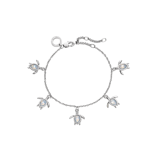 Turtle Bracelet White Breeze Argent