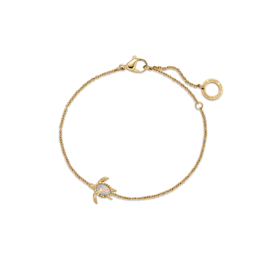 Turtle Mono Bracelet White Breeze Gold