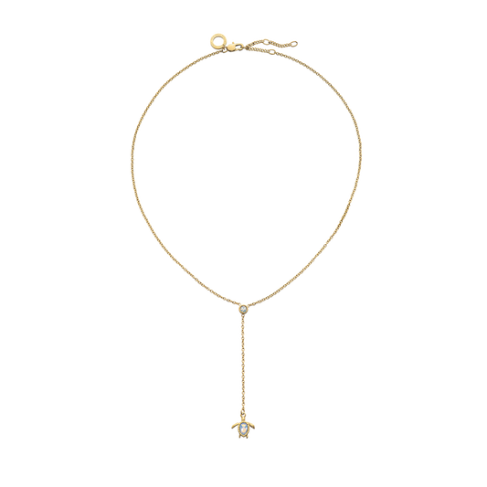 Turtle Y Collier White Breeze Or