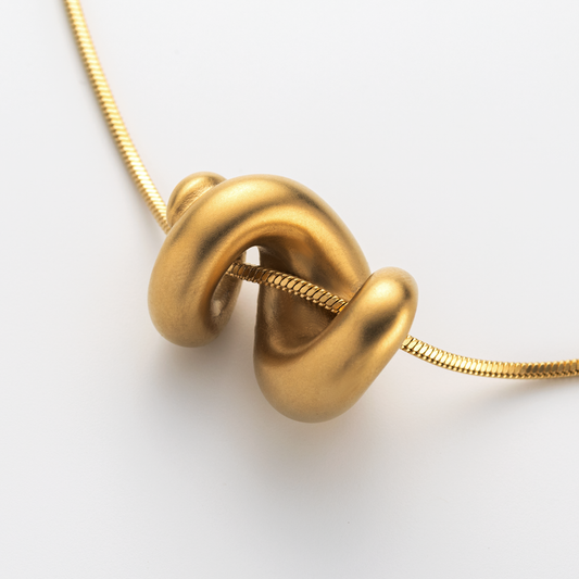 Waves Motion Halskette Gold