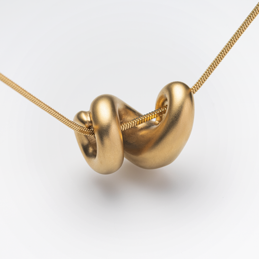 Waves Motion Halskette Gold