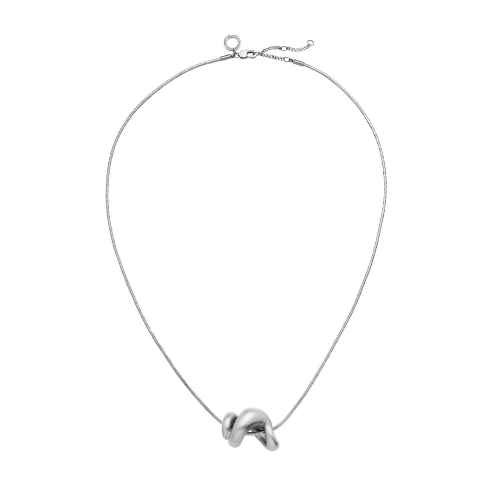 Waves Motion Necklace Silver