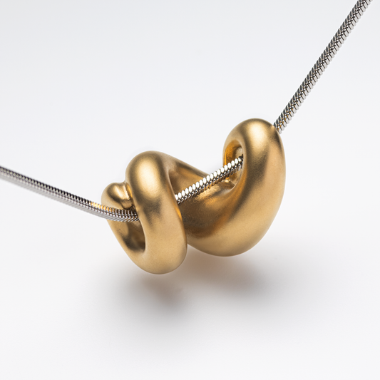 Waves Motion Halskette Gold Silber