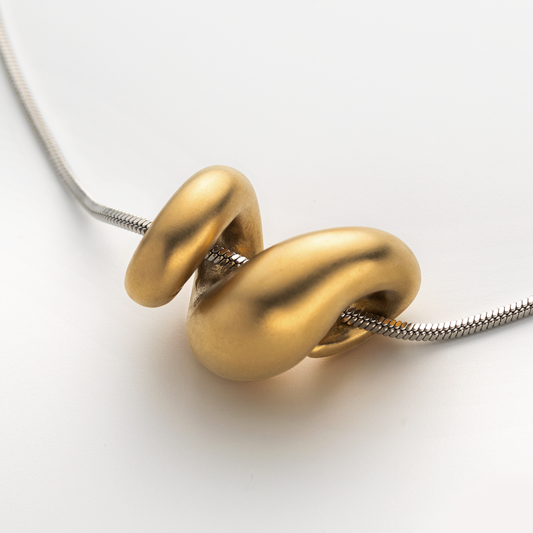 Waves Motion Halskette Gold Silber