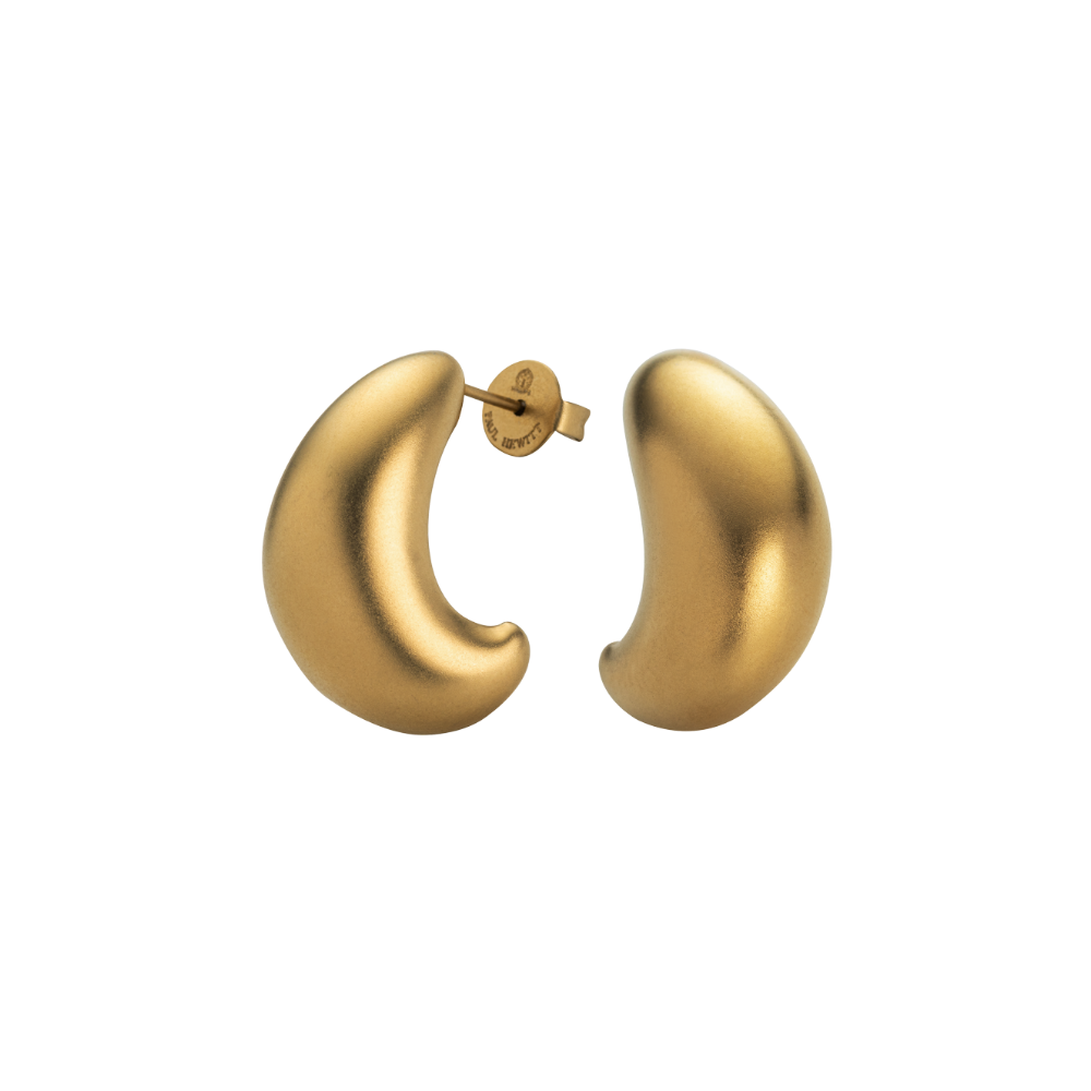 Waves Motion Ohrring Gold