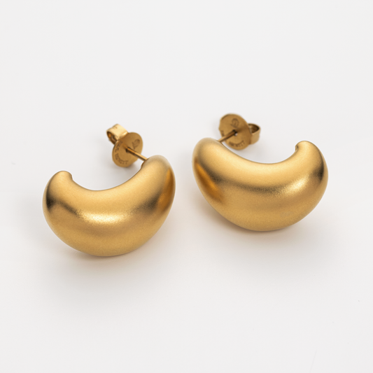 Waves Motion Ohrring Gold