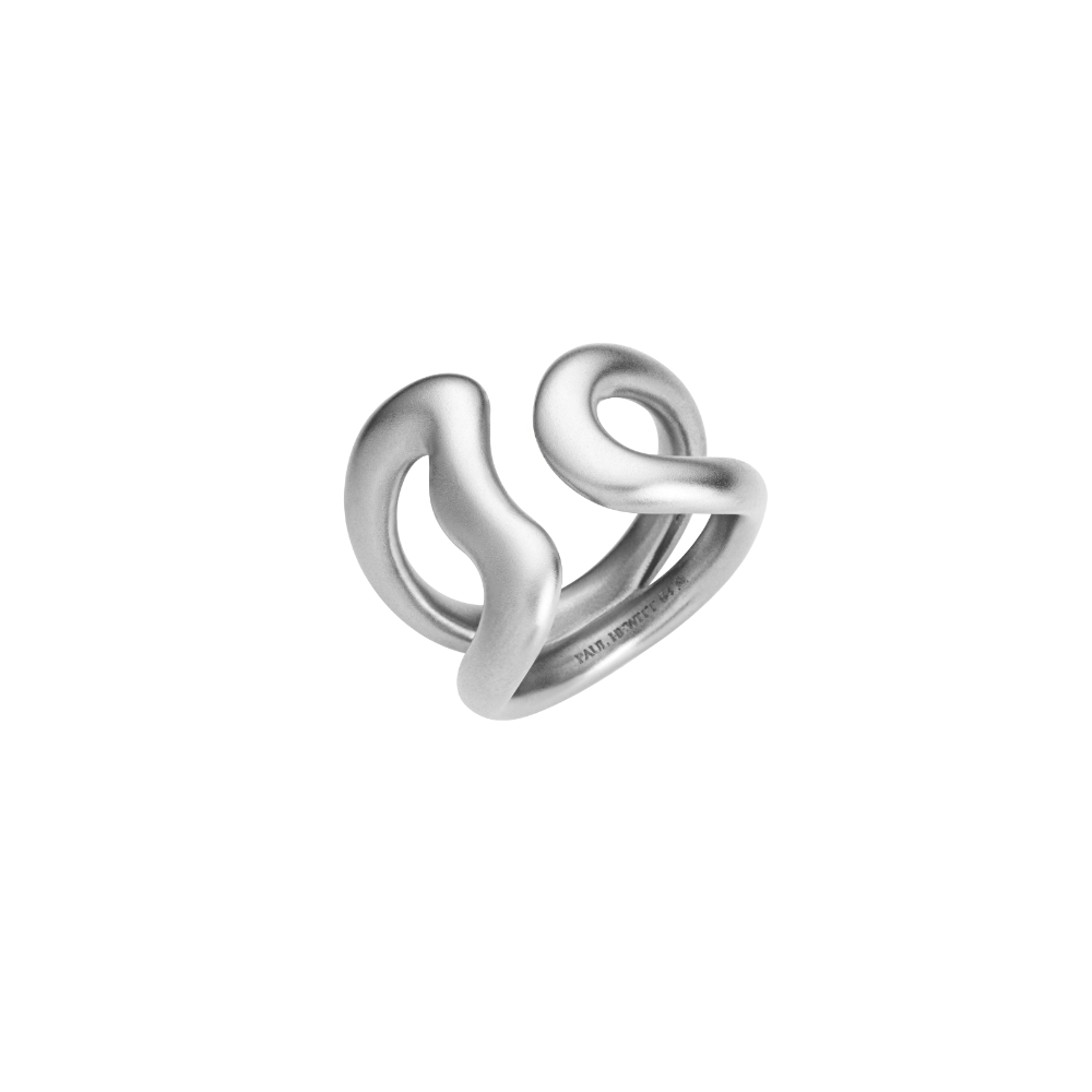 Waves Embrace Ring Silver