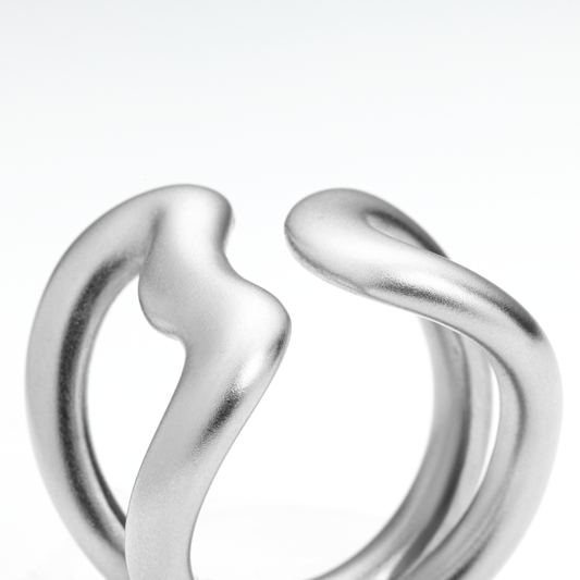 Waves Embrace Bague Argent