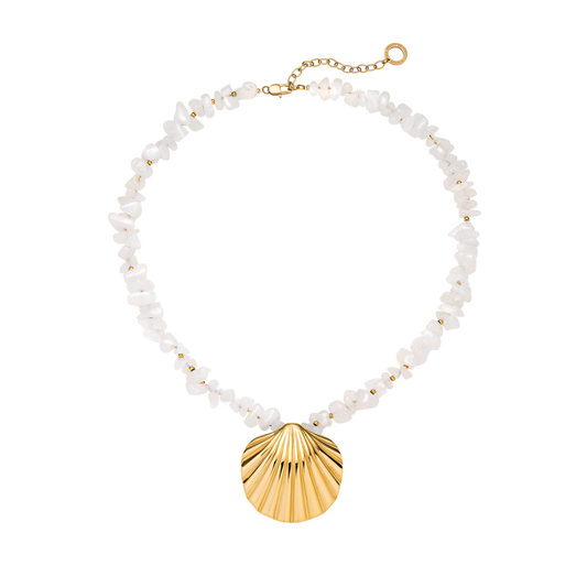Scallop Big Collier Or