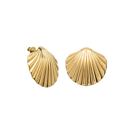 Scallop Big Ohrring Gold