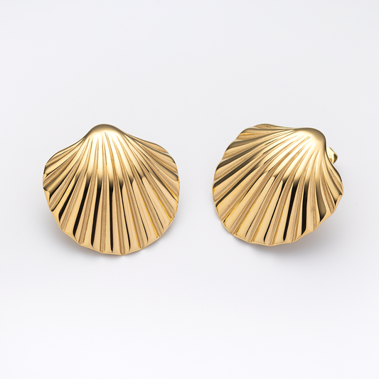 Scallop Big Ohrring Gold